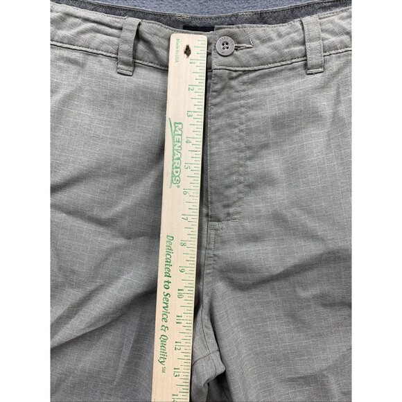 Hang Ten Bermuda Casual Shorts Mens Size 36X9 Khaki Slash Pockets Poly Blend - Picture 5 of 16